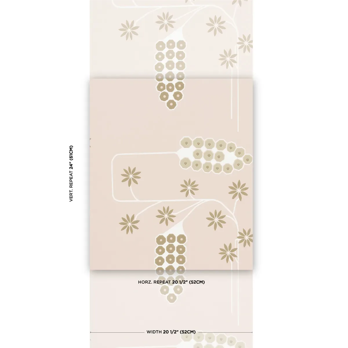 HOLLYWOOD GRAPE PLASTER Schumacher Wallpaper wallpaper - SKU 5015023