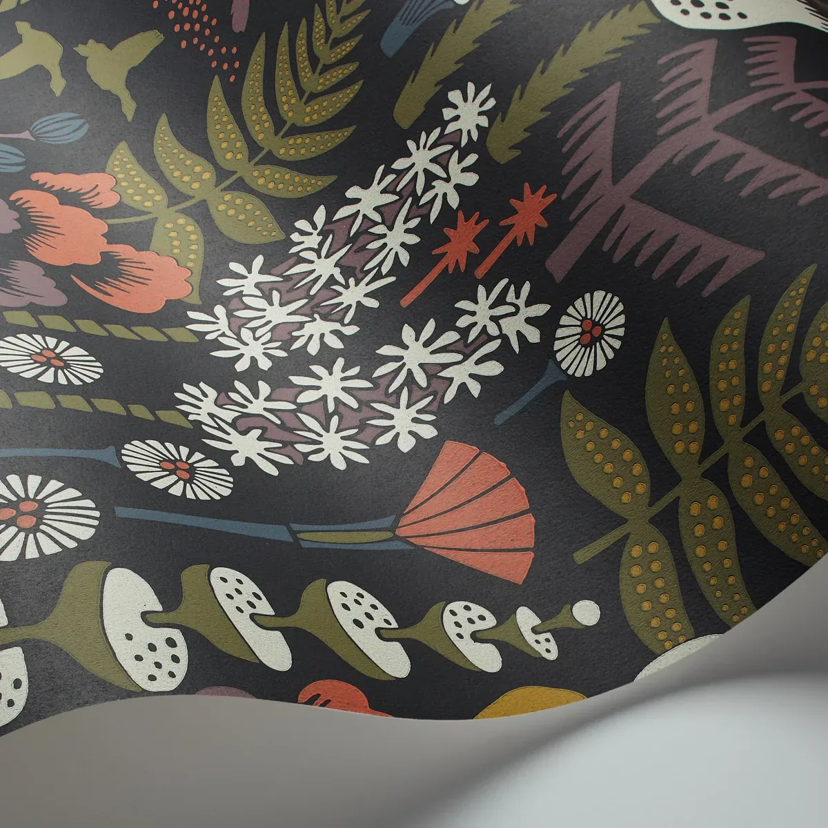 HOPPMOSSE MIDNIGHT Schumacher Wallpaper wallpaper - SKU 1452