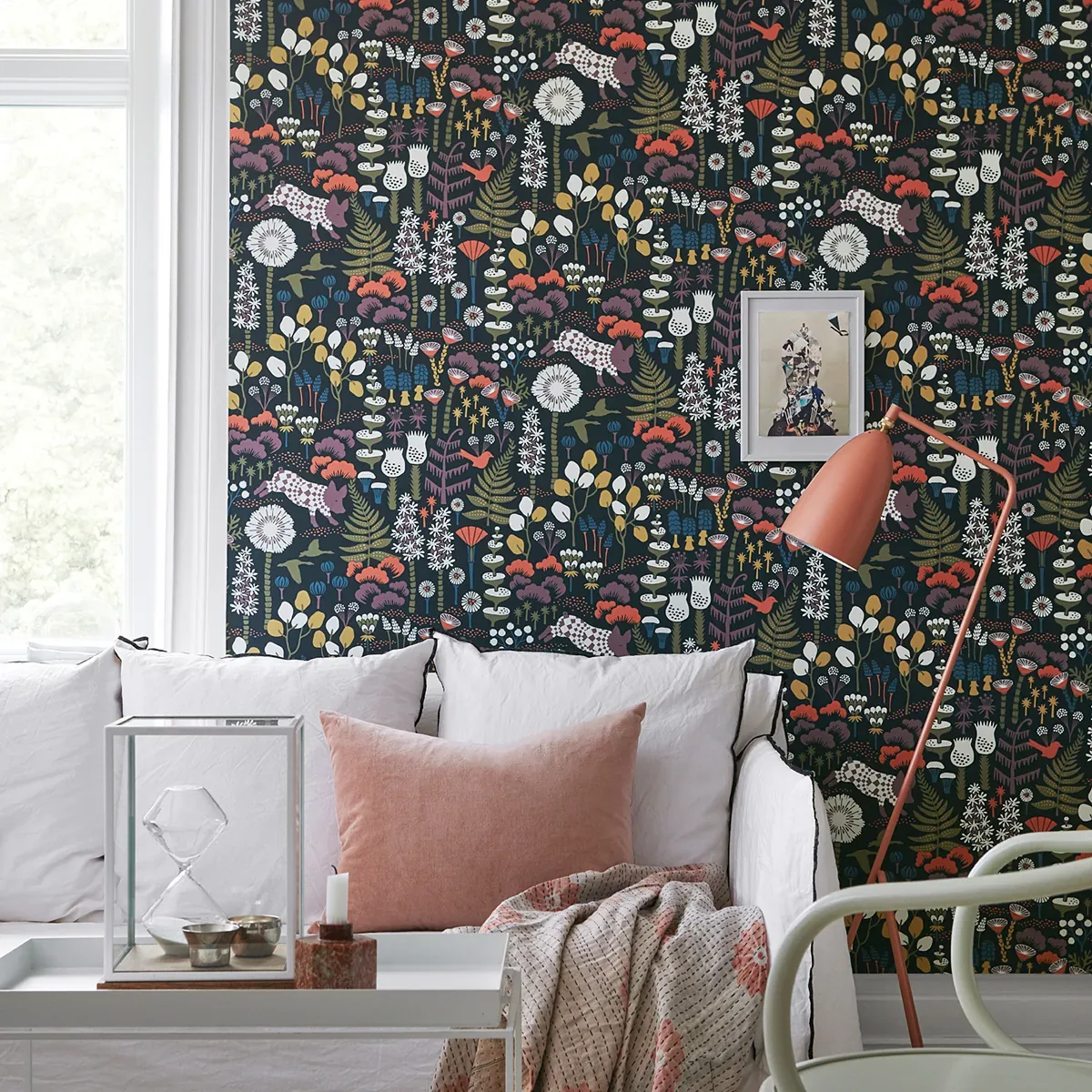 HOPPMOSSE MIDNIGHT Schumacher Wallpaper wallpaper - SKU 1452