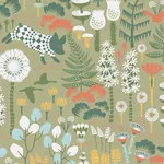 HOPPMOSSE SAGE Schumacher Wallpaper wallpaper - SKU 1451