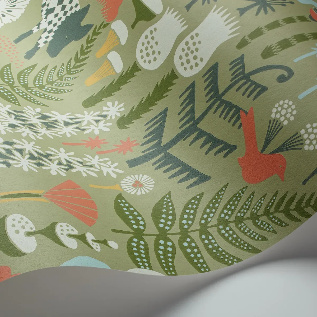 HOPPMOSSE SAGE Schumacher Wallpaper wallpaper - SKU 1451
