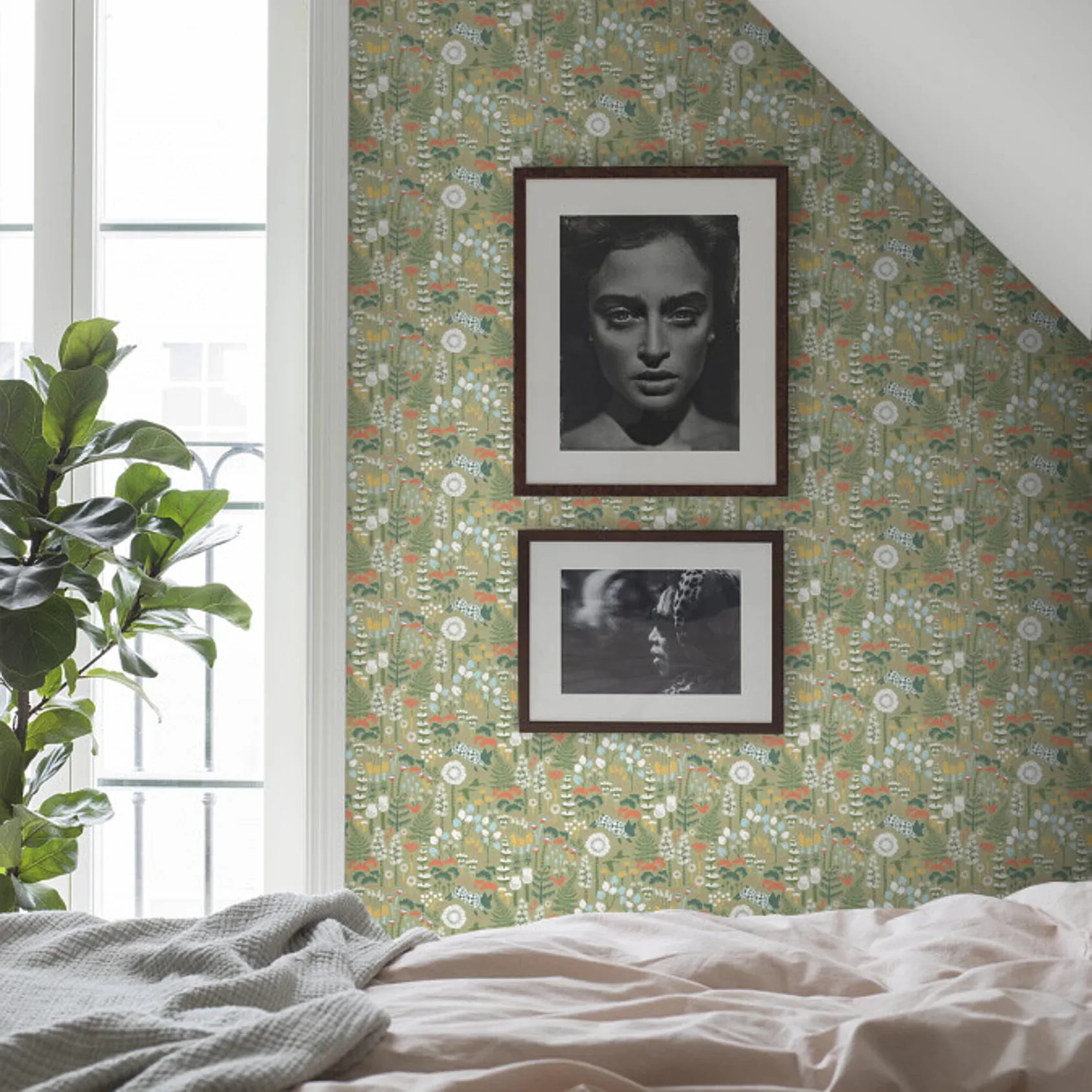 HOPPMOSSE SAGE Schumacher Wallpaper wallpaper - SKU 1451