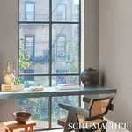 HORIZON GRASSCLOTH VINYL - GREY Schumacher Wallpaper | Wallp HORIZON GRASSCLOTH VINYL GREY Schumacher Wallpaper wallpaper - SKU 5017275