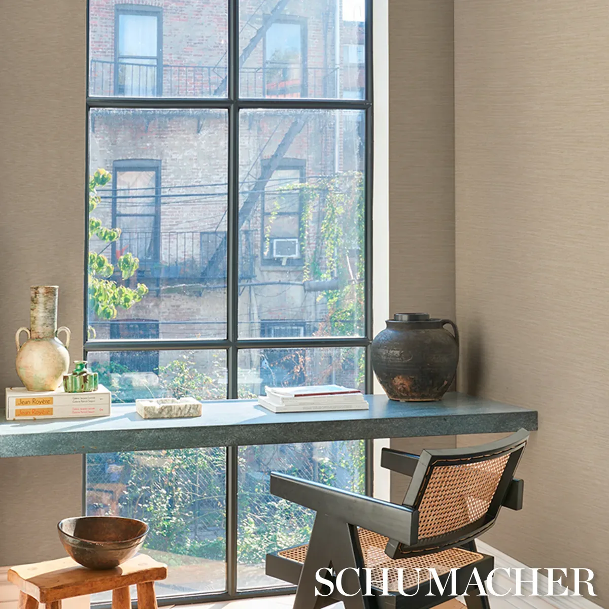 HORIZON GRASSCLOTH VINYL - WHEAT Schumacher Wallpaper | Wall HORIZON GRASSCLOTH VINYL WHEAT Schumacher Wallpaper wallpaper - SKU 5017272
