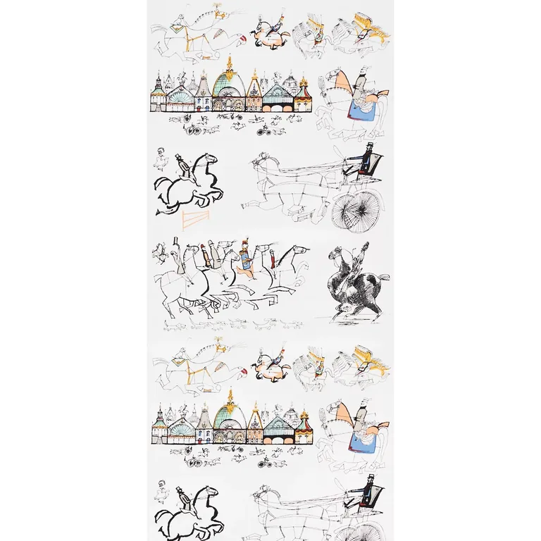 color MULTI ON WHITE