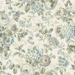 HORTENSIA - BLUE Schumacher Wallpaper | Wallpaper Twins HORTENSIA BLUE Schumacher Wallpaper wallpaper - SKU 5726