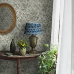 HORTENSIA - BLUE Schumacher Wallpaper | Wallpaper Twins HORTENSIA BLUE Schumacher Wallpaper wallpaper - SKU 5726
