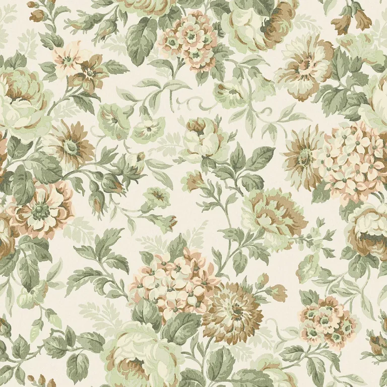 Schumacher HORTENSIA wallpaper, color BLUSH, SKU 5727