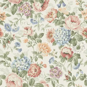 Schumacher HORTENSIA wallpaper, color MULTI, SKU 5728