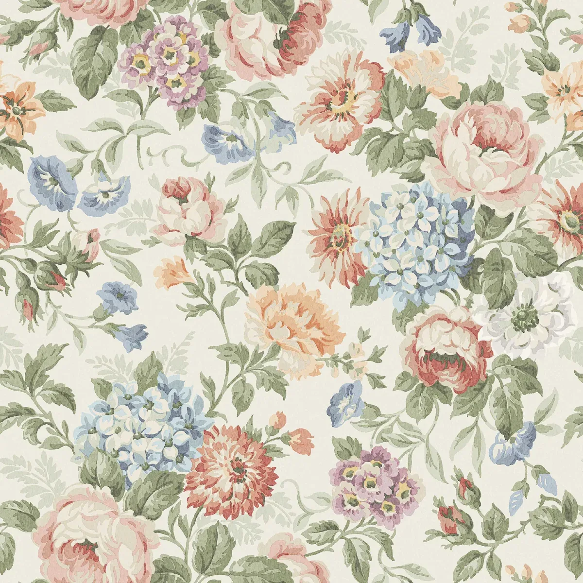 HORTENSIA MULTI Schumacher Wallpaper wallpaper - SKU 5728