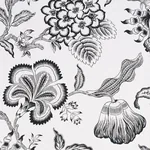 HOTHOUSE FLOWERS SILHOUETTE BLACK AND WHITE Schumacher Wallpaper wallpaper - SKU 5015323