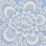 HOTHOUSE FLOWERS SILHOUETTE BLISS BLUE Schumacher Wallpaper wallpaper - SKU 5015321