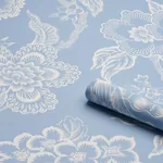 HOTHOUSE FLOWERS SILHOUETTE BLISS BLUE Schumacher Wallpaper wallpaper - SKU 5015321