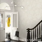 HOTHOUSE FLOWERS SILHOUETTE CREAM Schumacher Wallpaper wallpaper - SKU 5015320