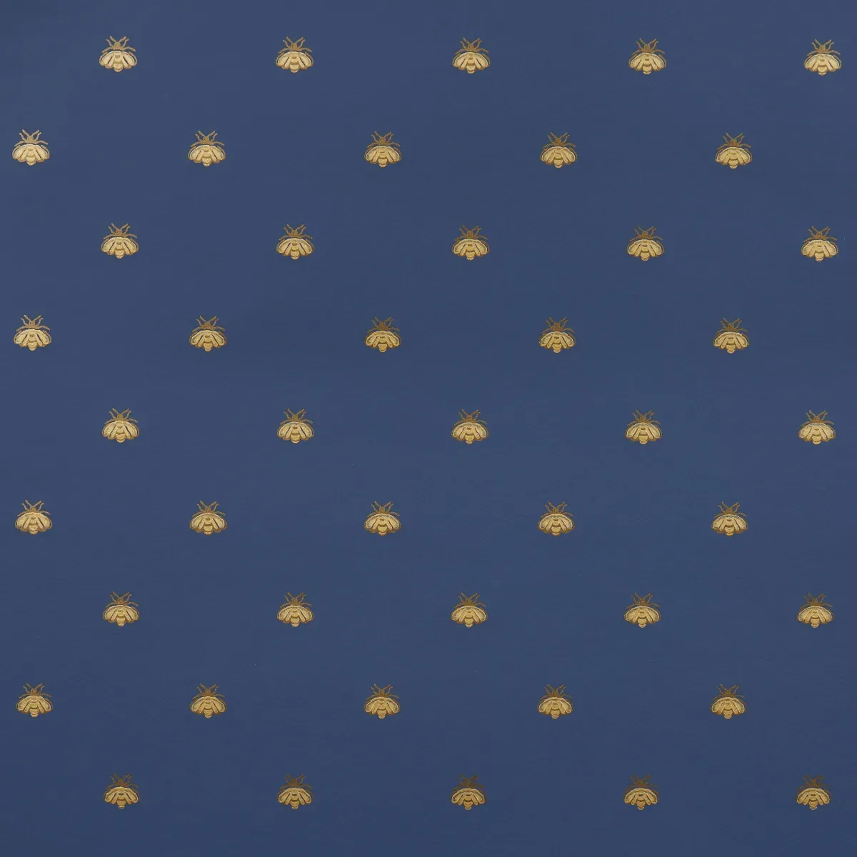 HUBERT'S BEES MIDNIGHT & GOLD Schumacher Wallpaper wallpaper - SKU 5015531