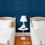 HUBERT'S BEES - MIDNIGHT & GOLD Schumacher Wallpaper | Wallp HUBERT'S BEES MIDNIGHT & GOLD Schumacher Wallpaper wallpaper - SKU 5015531