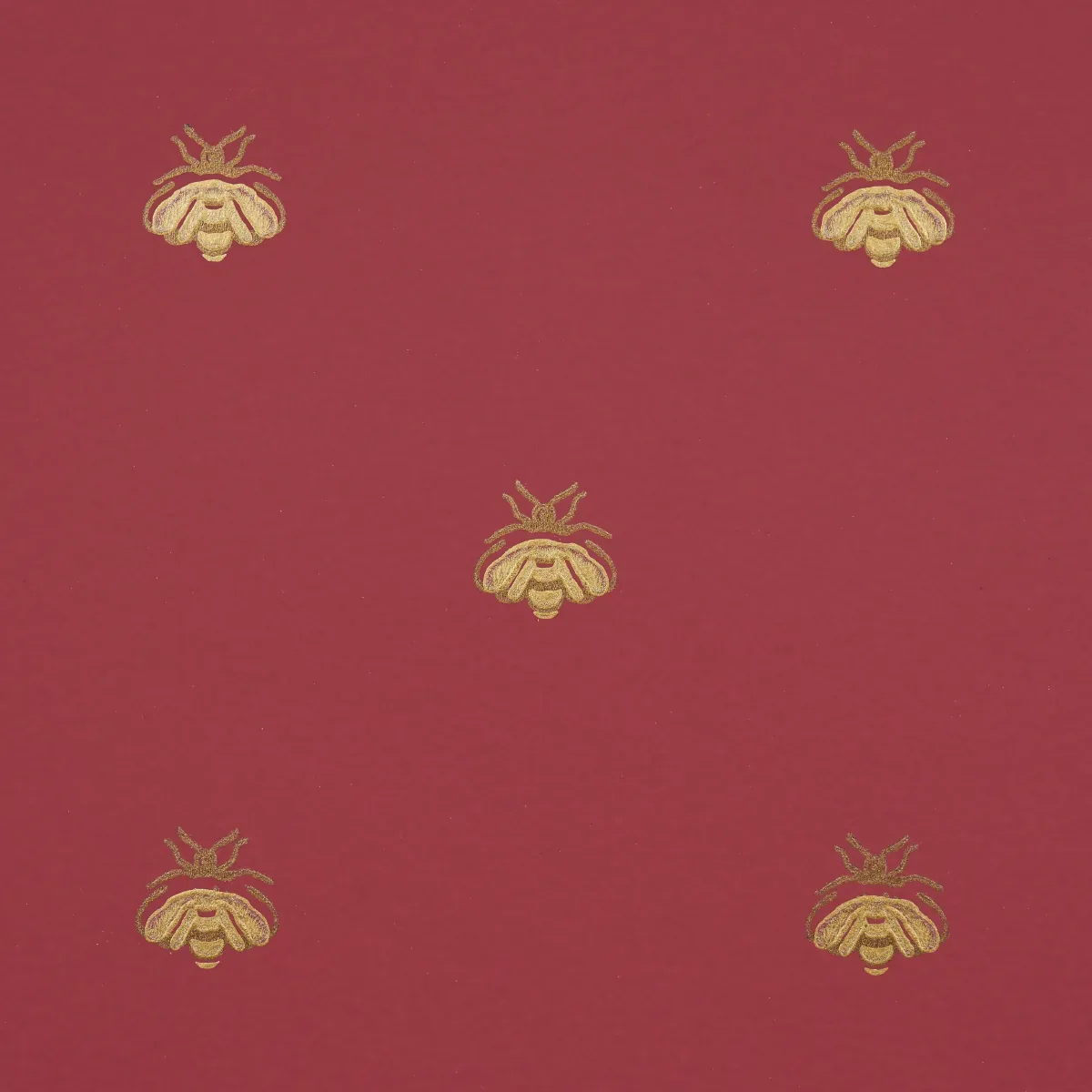 HUBERT'S BEES ROUGE & GOLD Schumacher Wallpaper wallpaper - SKU 5015532