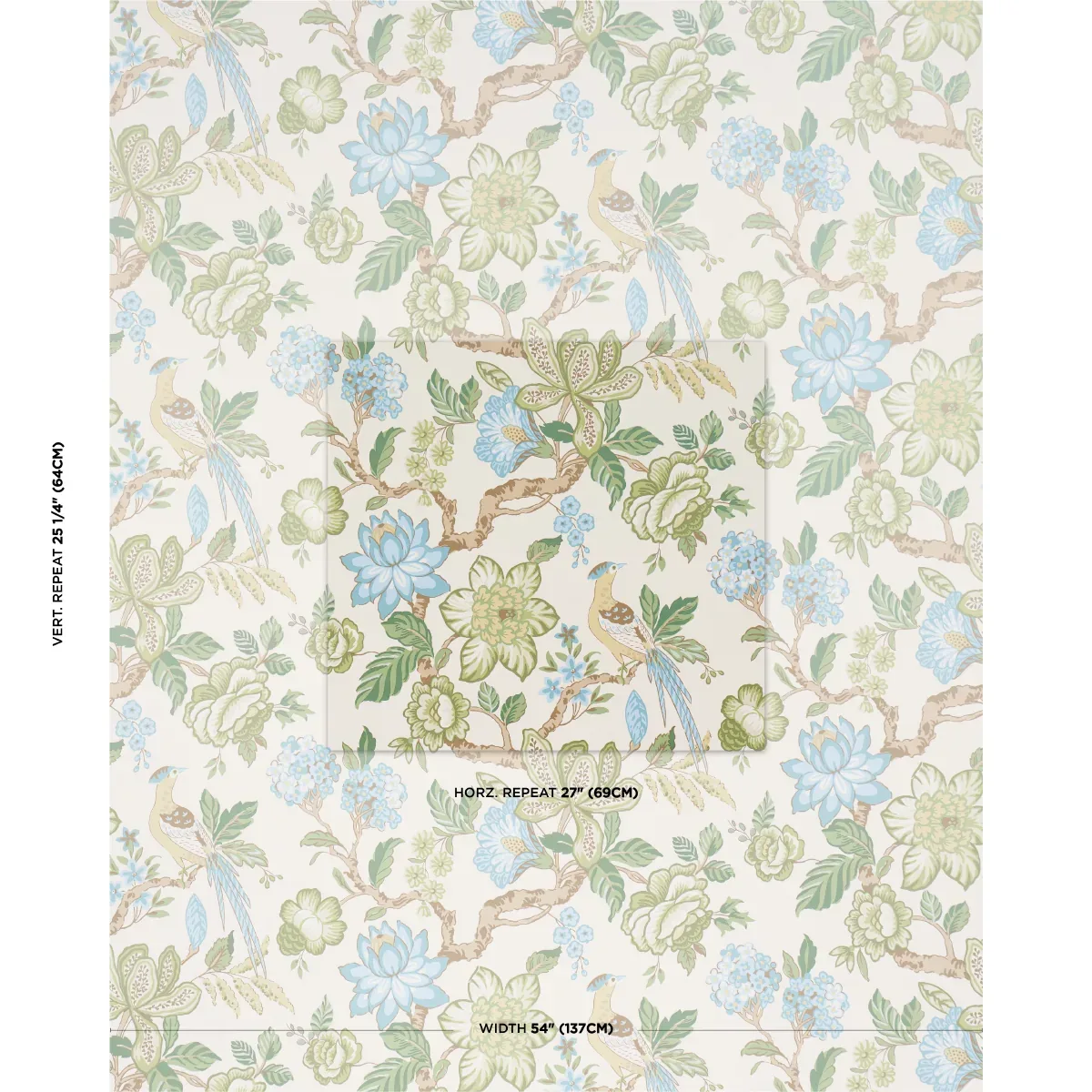 HUNTINGTON GARDENS PARADIS Schumacher Wallpaper wallpaper - SKU 5016662