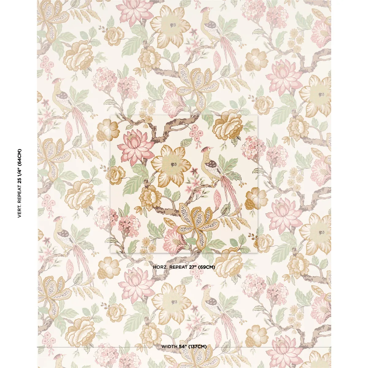 HUNTINGTON GARDENS PÉTALE Schumacher Wallpaper wallpaper - SKU 5016661