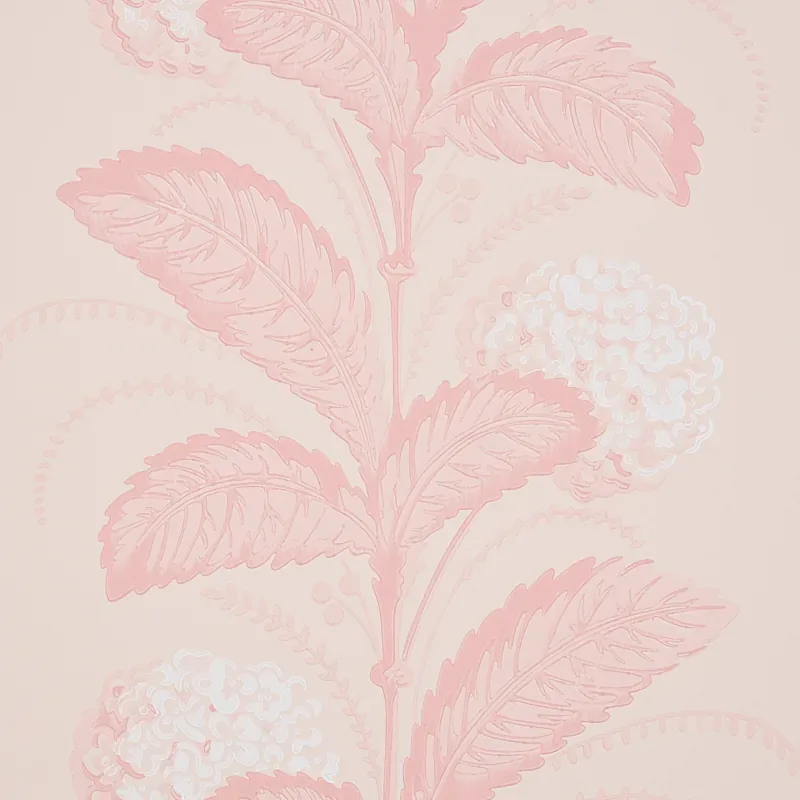 HYDRANGEA DRAPE BLUSH Schumacher Wallpaper wallpaper - SKU 5004458