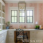 HYDRANGEA DRAPE BLUSH Schumacher Wallpaper wallpaper - SKU 5004458