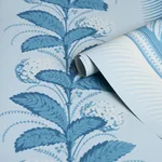 HYDRANGEA DRAPE DELFT Schumacher Wallpaper wallpaper - SKU 5004454