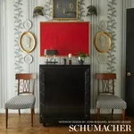 HYDRANGEA DRAPE GRISAILLE Schumacher Wallpaper wallpaper - SKU 5004455