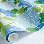 HYDRANGEA - PORCELAIN Schumacher Wallpaper | Wallpaper Twins HYDRANGEA PORCELAIN Schumacher Wallpaper wallpaper - SKU 5013630