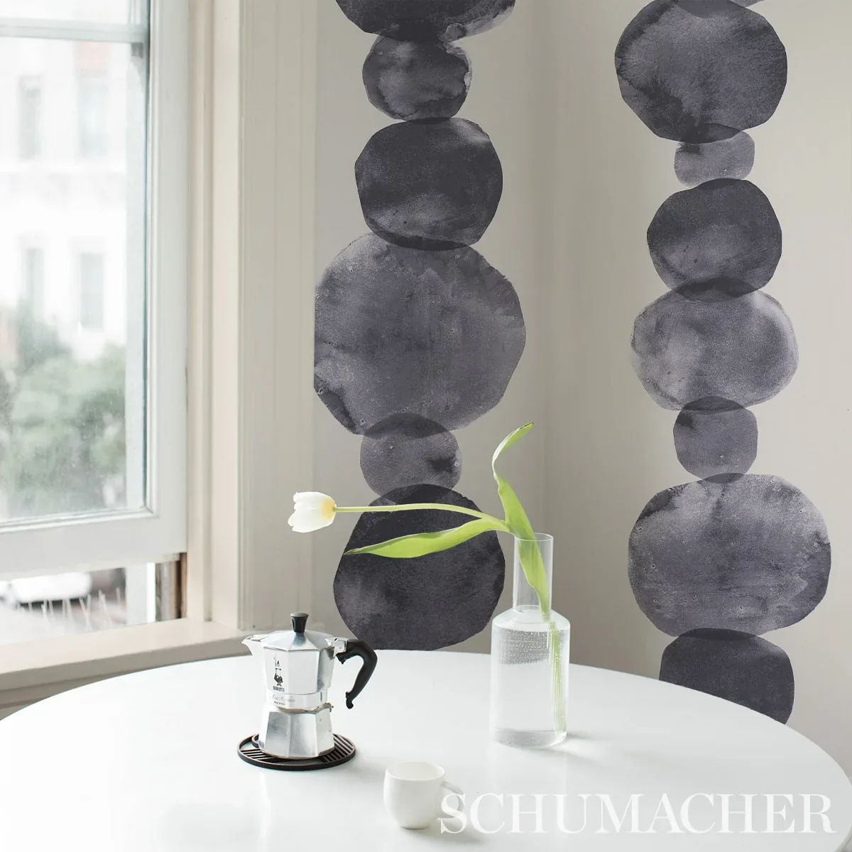 HYPERION - OFF BLACK Schumacher Wallpaper | Wallpaper Twins HYPERION OFF BLACK Schumacher Wallpaper wallpaper - SKU 5013651