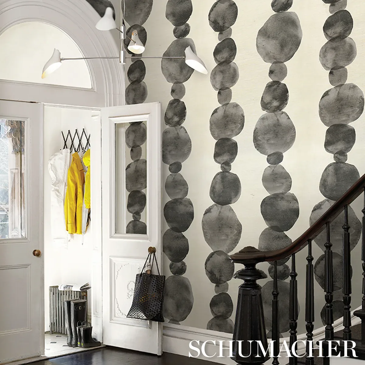 HYPERION SISAL - OFF BLACK Schumacher Wallpaper | Wallpaper HYPERION SISAL OFF BLACK Schumacher Wallpaper wallpaper - SKU 5016910