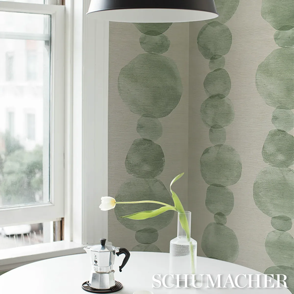HYPERION SISAL - SOFT GREEN Schumacher Wallpaper | Wallpaper HYPERION SISAL SOFT GREEN Schumacher Wallpaper wallpaper - SKU 5016912