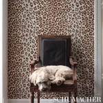 ICONIC LEOPARD BROWN Schumacher Wallpaper wallpaper - SKU 5007018