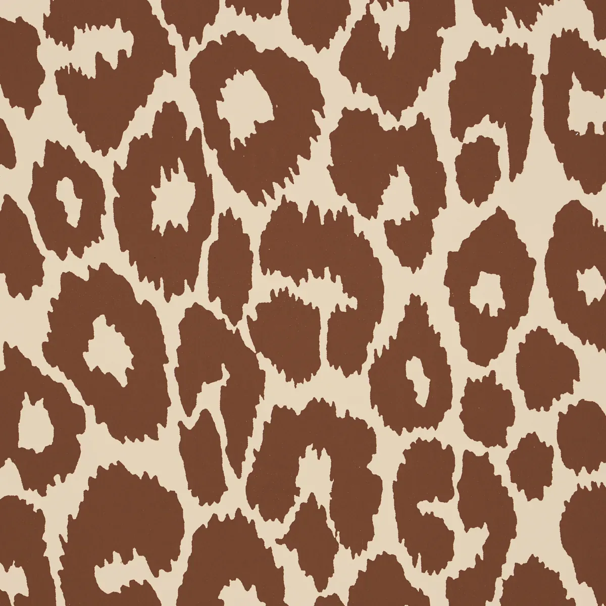 ICONIC LEOPARD BROWN ON NEUTRAL Schumacher Wallpaper wallpaper - SKU 5007019