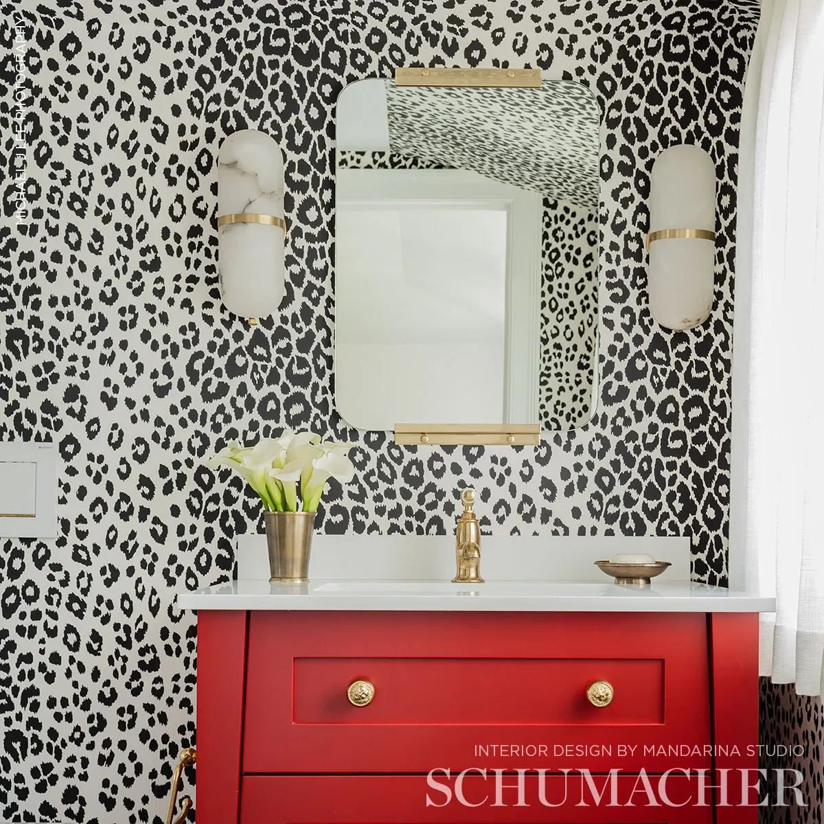 ICONIC LEOPARD GRAPHITE Schumacher Wallpaper wallpaper - SKU 5007012
