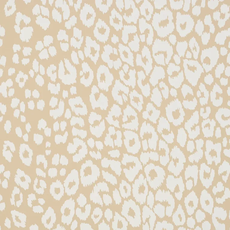 Schumacher ICONIC LEOPARD wallpaper, color IVORY ON NEUTRAL, SKU 5007020