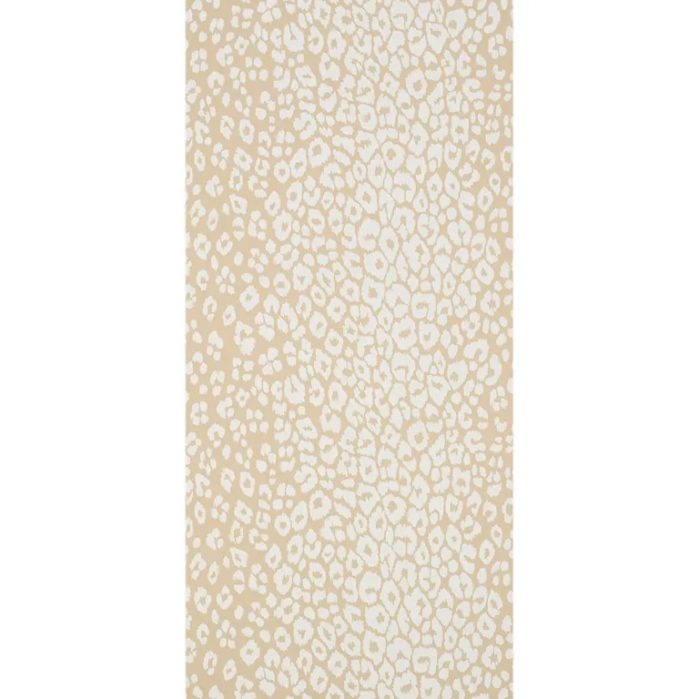 Schumacher ICONIC LEOPARD wallpaper, color IVORY ON NEUTRAL, SKU 5007020
