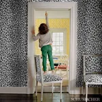 ICONIC LEOPARD LINEN Schumacher Wallpaper wallpaper - SKU 5007011