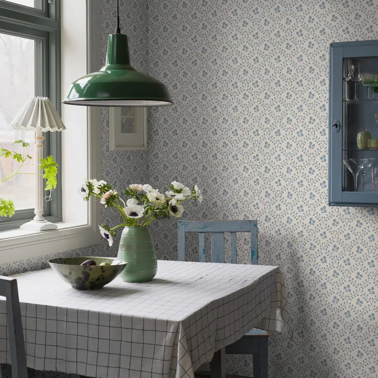 Schumacher IDUN wallpaper, color BLUE, SKU 5822