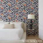 IMARI BLUE INK Schumacher Wallpaper wallpaper - SKU 5014050