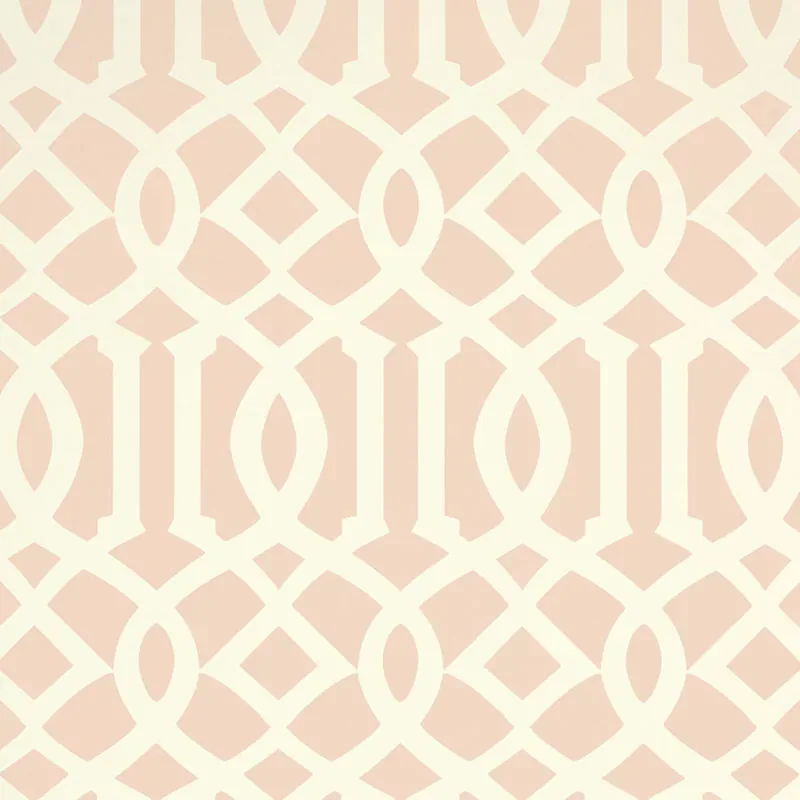 IMPERIAL TRELLIS II BLUSH Schumacher Wallpaper wallpaper - SKU 5005806