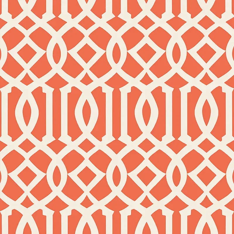 5005800 | IMPERIAL TRELLIS II - IVORY / MANDARIN