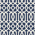 Schumacher IMPERIAL TRELLIS II - IVORY / NAVY Wallpaper | Buy Online Schumacher IMPERIAL TRELLIS II wallpaper, color IVORY / NAVY, SKU 5005801