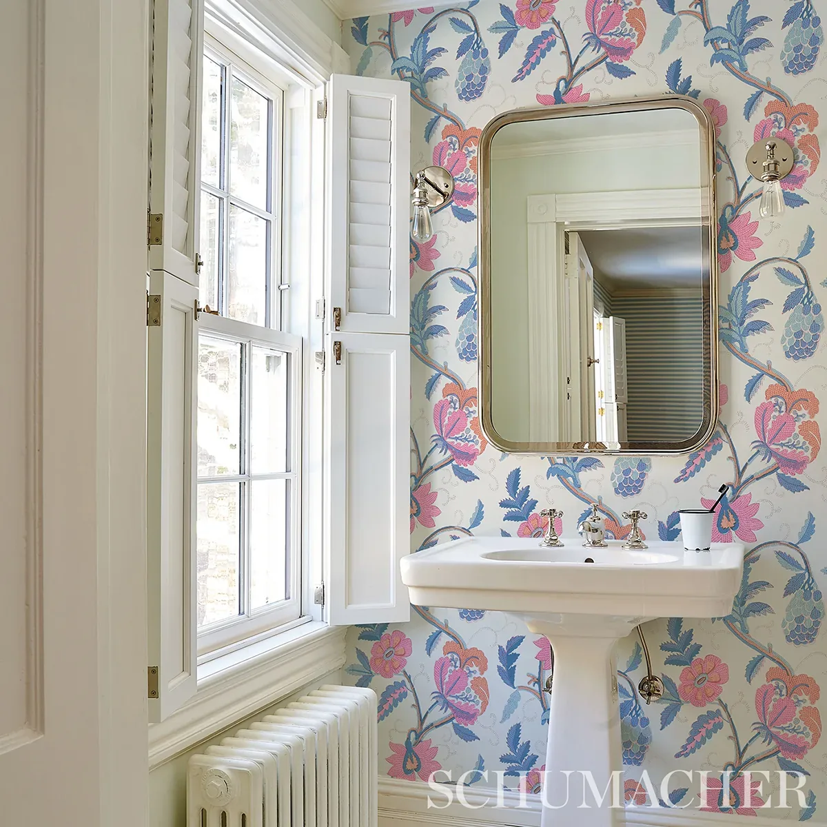 INDALI ROSE & INDIGO Schumacher Wallpaper wallpaper - SKU 5013242