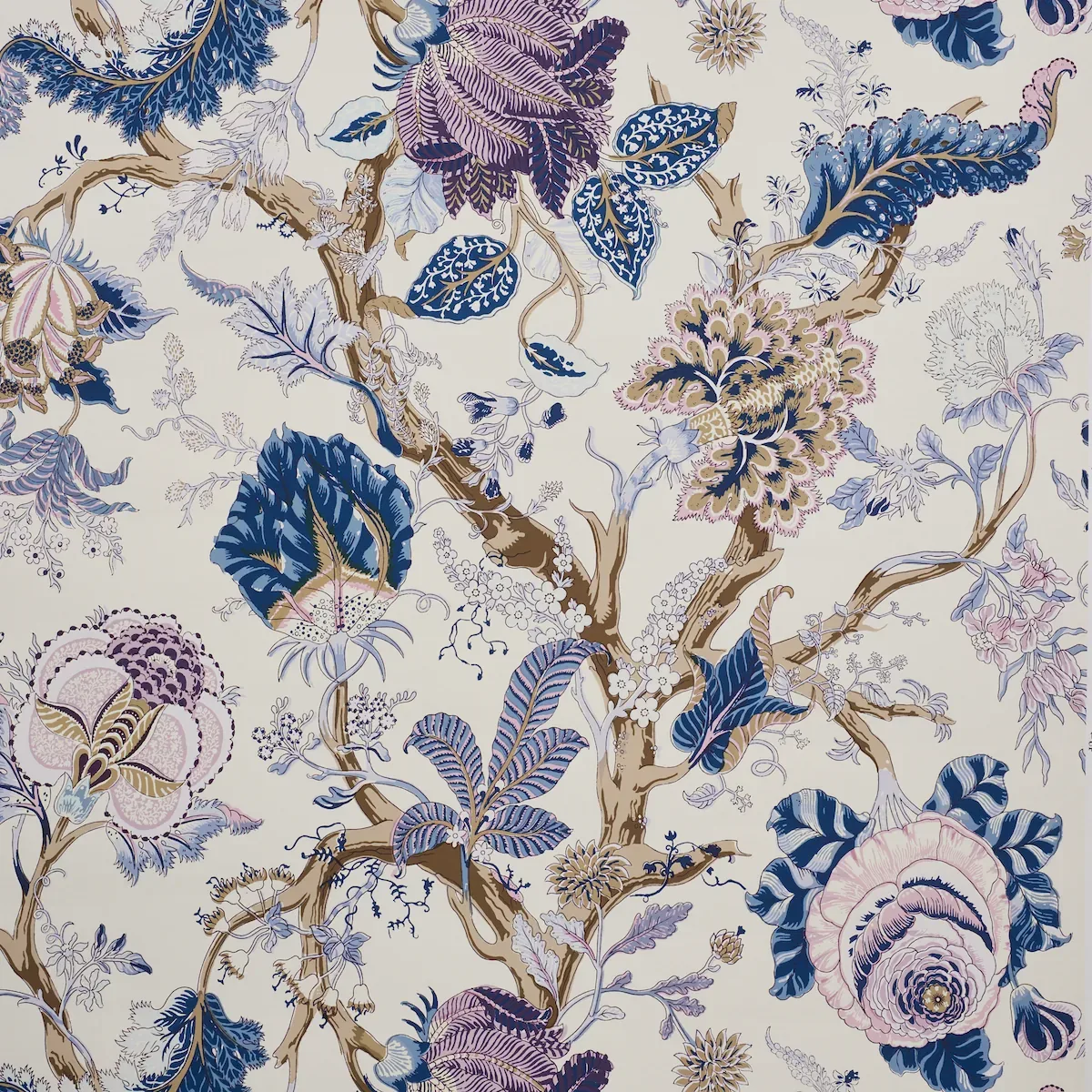 INDIAN ARBRE HYACINTH Schumacher Wallpaper wallpaper - SKU 5010490