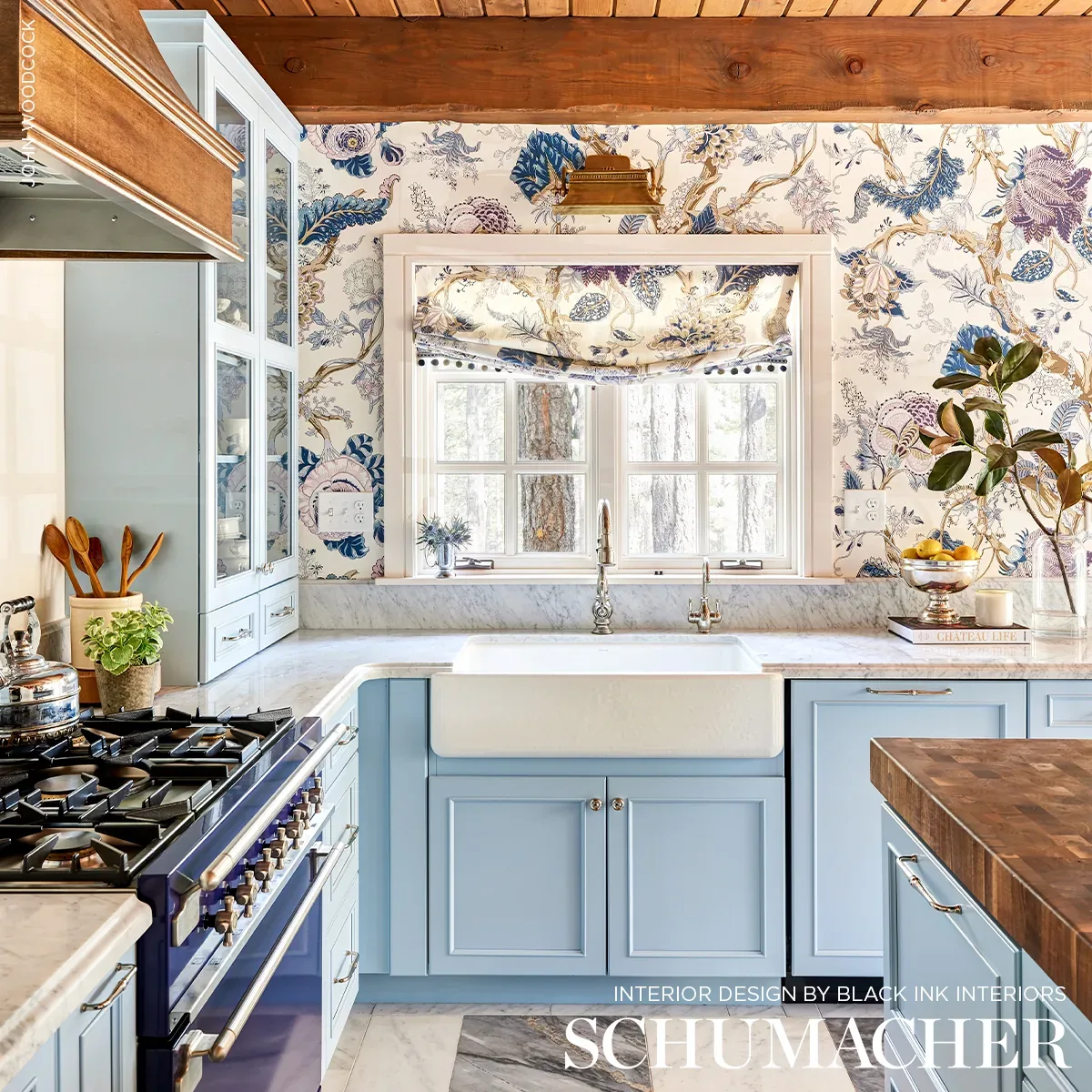 INDIAN ARBRE - HYACINTH Schumacher Wallpaper | Wallpaper Twi INDIAN ARBRE HYACINTH Schumacher Wallpaper wallpaper - SKU 5010490