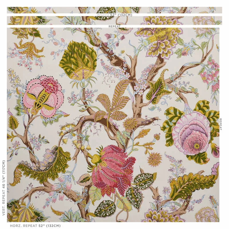 INDIAN ARBRE SPRING Schumacher Wallpaper wallpaper - SKU 5010491