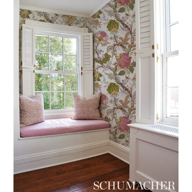 INDIAN ARBRE SPRING Schumacher Wallpaper wallpaper - SKU 5010491