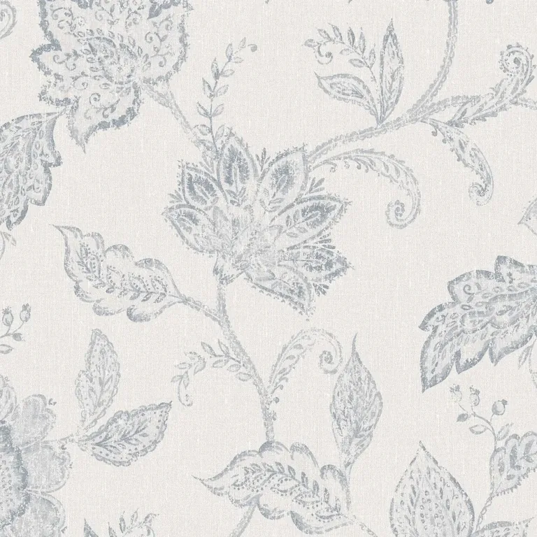 Schumacher INDIGO BLOOM wallpaper, color BLUE, SKU 1929