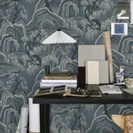 INDIGO GARDEN - BLUE Schumacher Wallpaper | Wallpaper Twins INDIGO GARDEN BLUE Schumacher Wallpaper wallpaper - SKU 3133