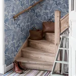 INDIGO GARDEN BLUE AND WHITE Schumacher Wallpaper wallpaper - SKU 6147
